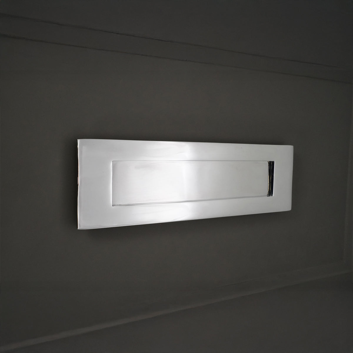 Victorian Letter Plate 250mm Polished Chrome