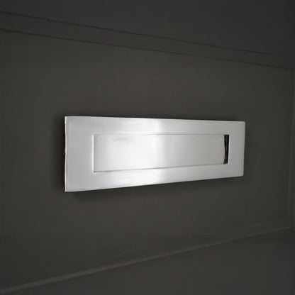 Victorian Letter Plate 250mm Polished Chrome