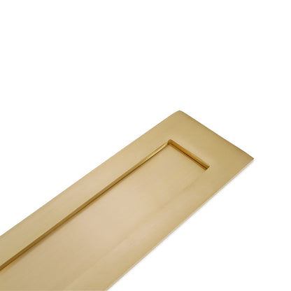 Victorian Letter Plate 250mm Satin Brass