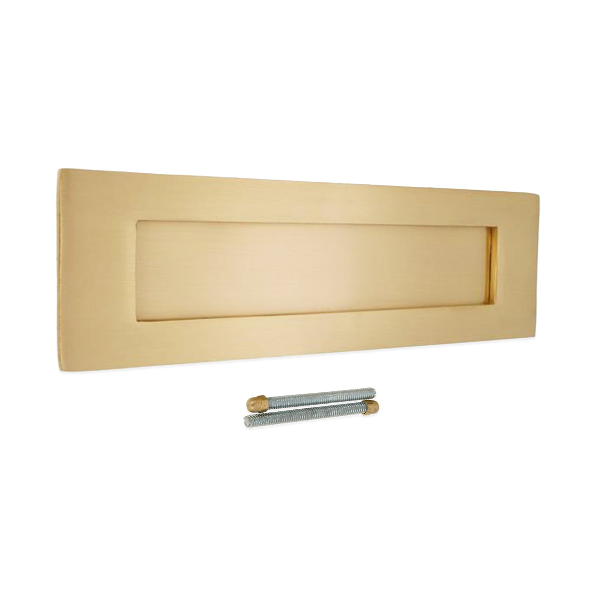Victorian Letter Plate 250mm Satin Brass
