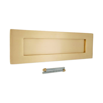 Victorian Letter Plate 250mm Satin Brass