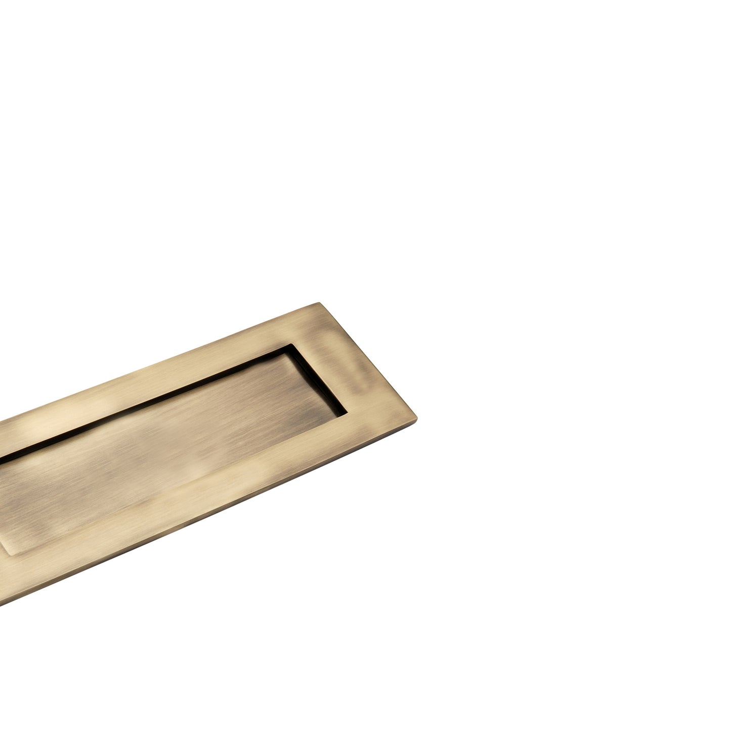 Victorian Letter Plate 300mm Antique Brass