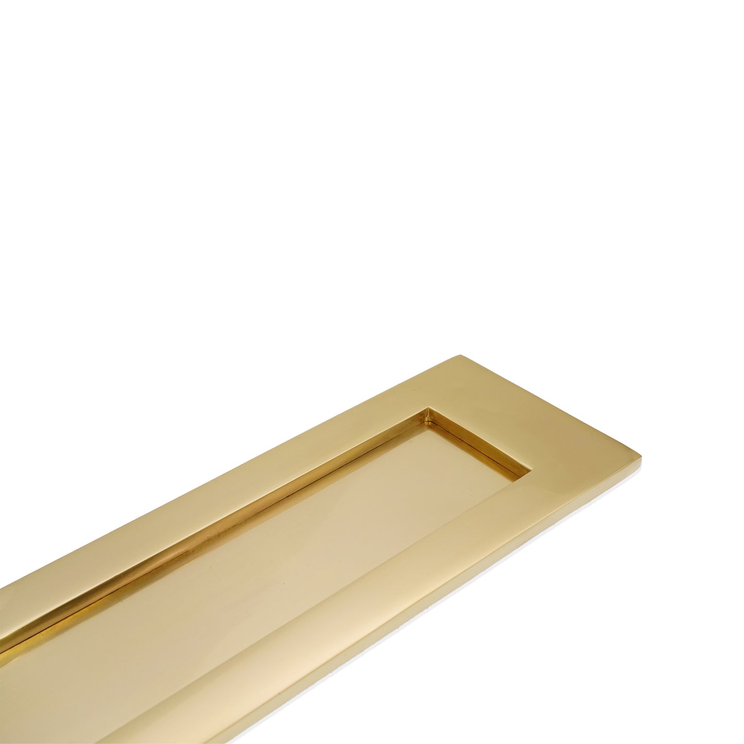 Victorian Letter Plate 300mm Polished Brass