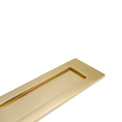 Victorian Letter Plate 300mm Polished Brass