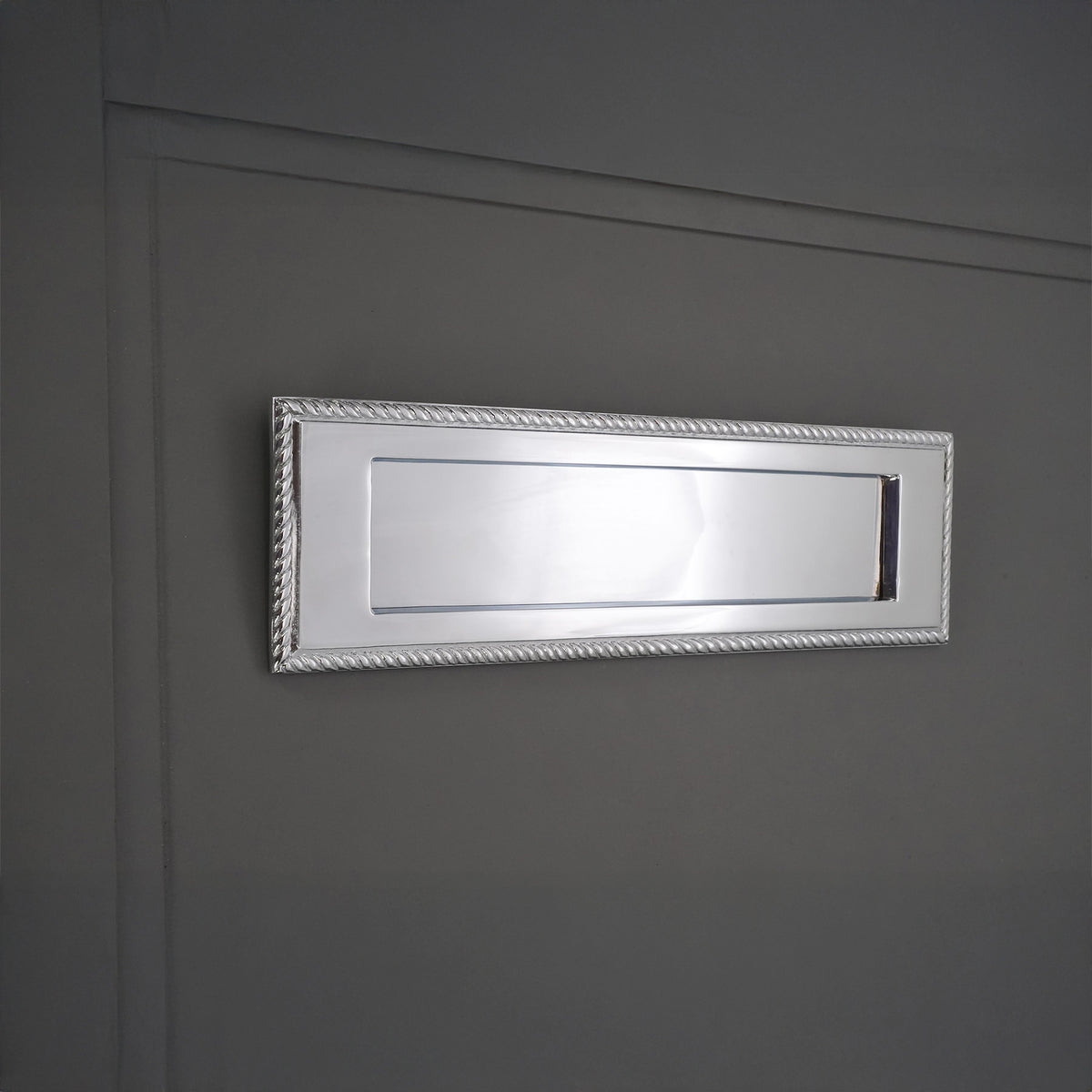 Georgian Letter Plate 250mm Polished Chrome