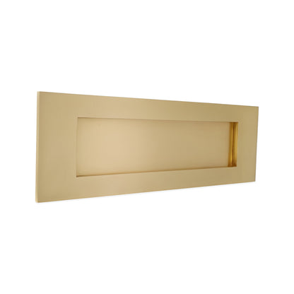 Victorian Letter Plate 300mm Satin Brass