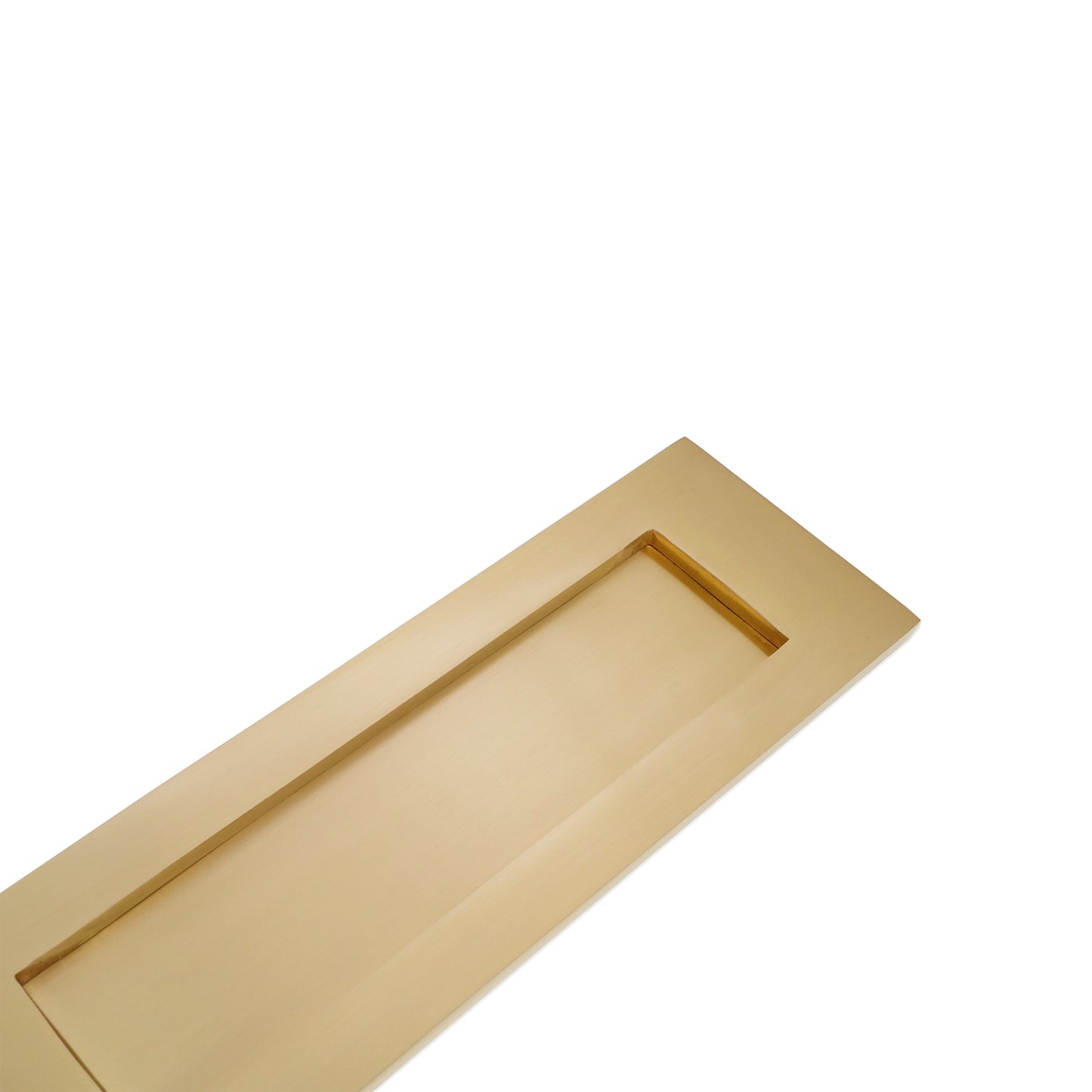 Victorian Letter Plate 300mm Satin Brass