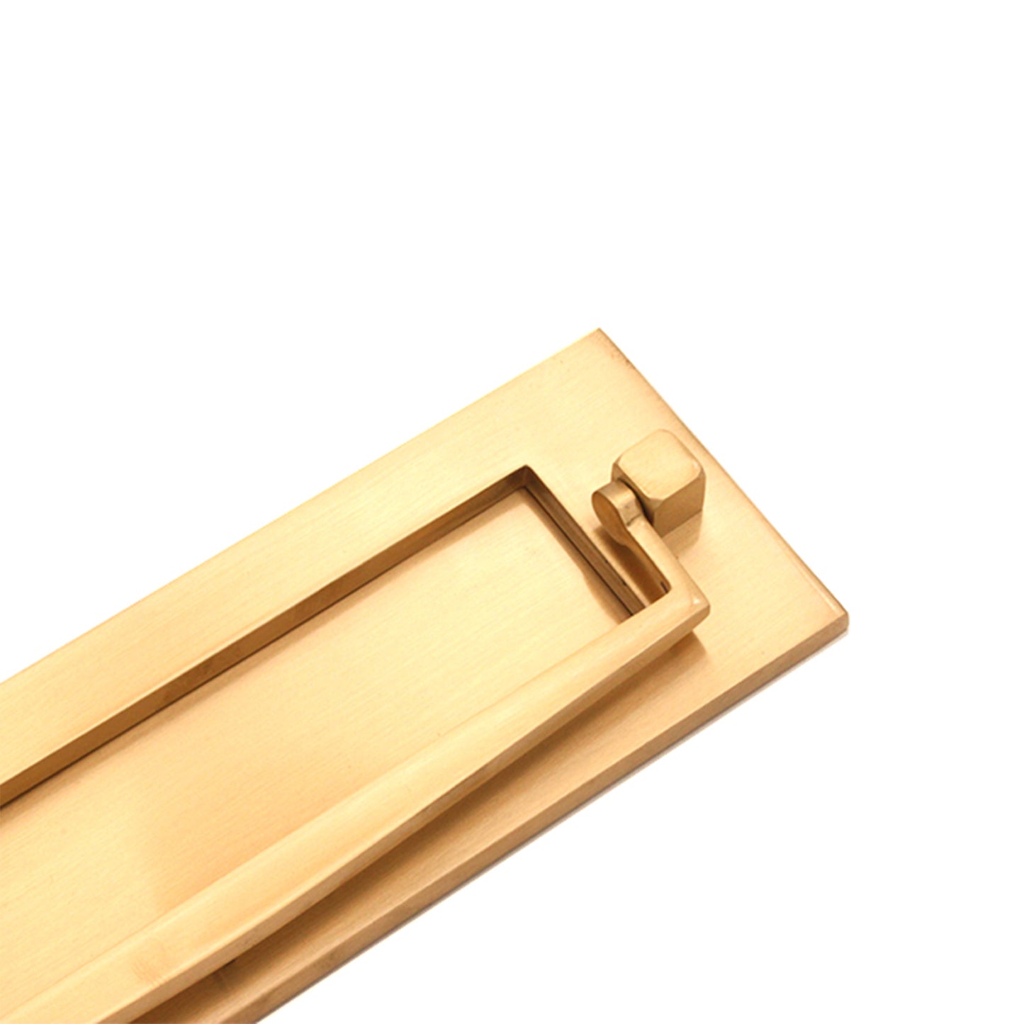 Regency Knocker Postal Plate 250mm Polished Brass