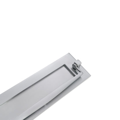 Regency Knocker Postal Plate 250mm Satin Chrome