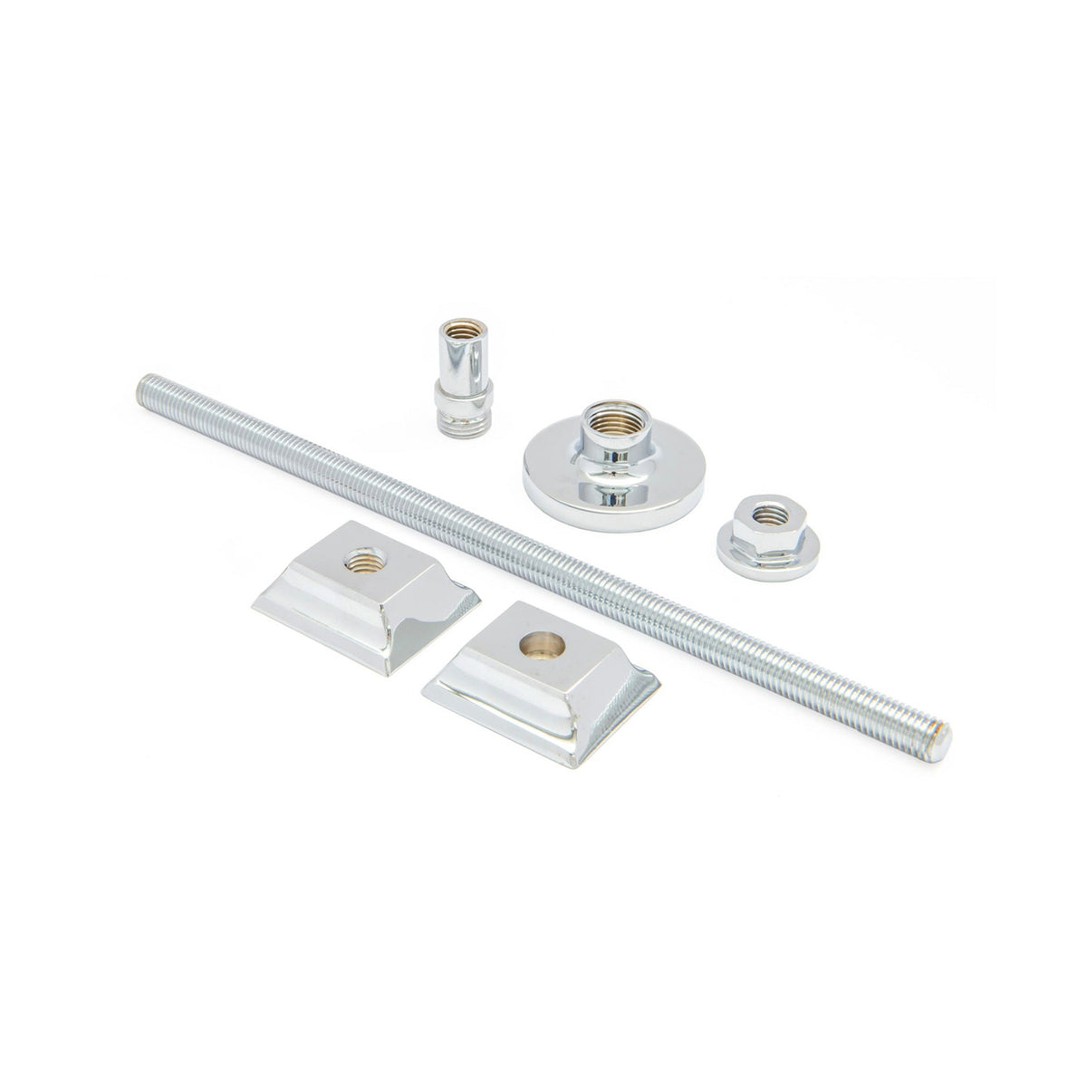 Cast Iron Radiator Brass Wall Stay Bracket Polished Chrome