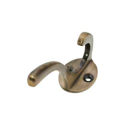Victorian Coat Hook 87mm Antique Brass