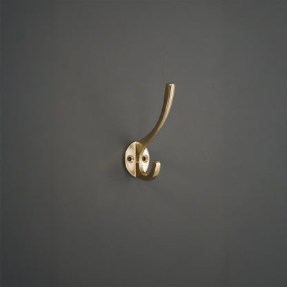 Victorian Coat Hook 87mm Polished Brass
