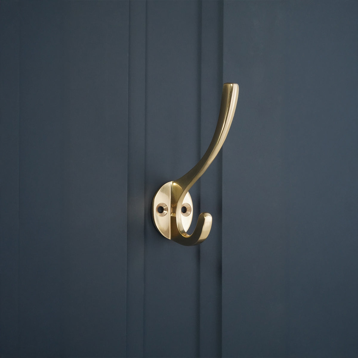 Victorian Coat Hook 87mm Polished Brass