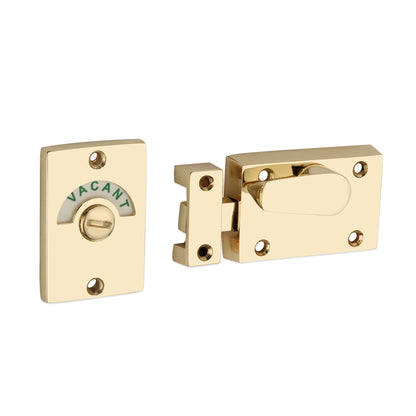 Indicator Bolt Latch Polished Brass