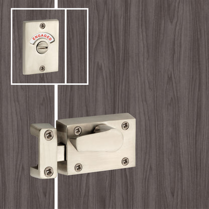 Indicator Bolt Latch Satin Nickel