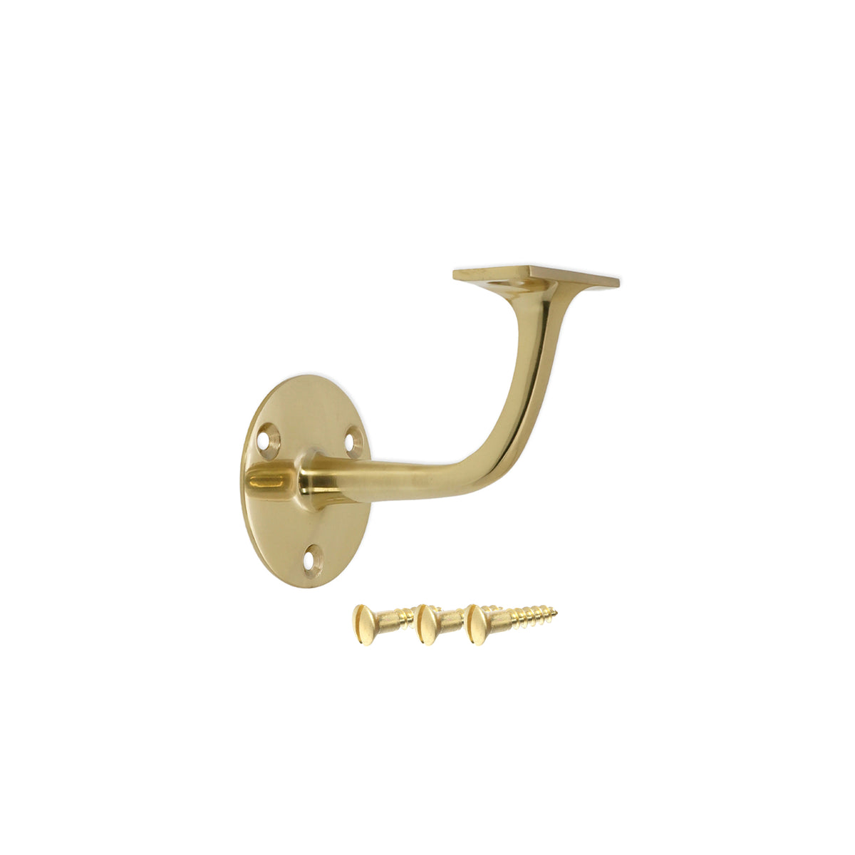 Brass Handrail Bracket Polished Brass