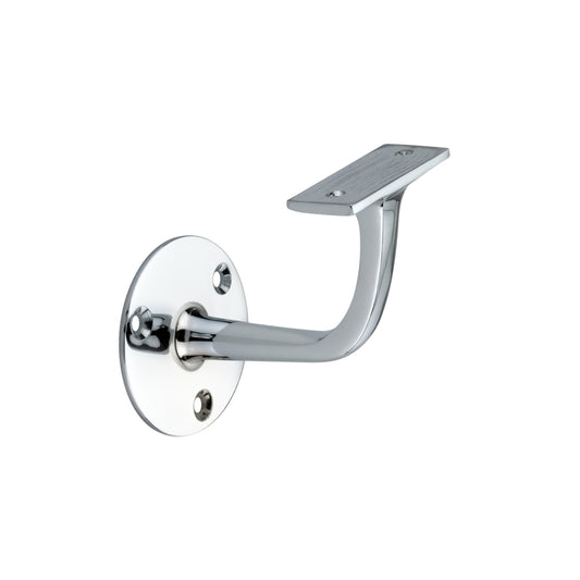 Brass Handrail Bracket Polished Chrome