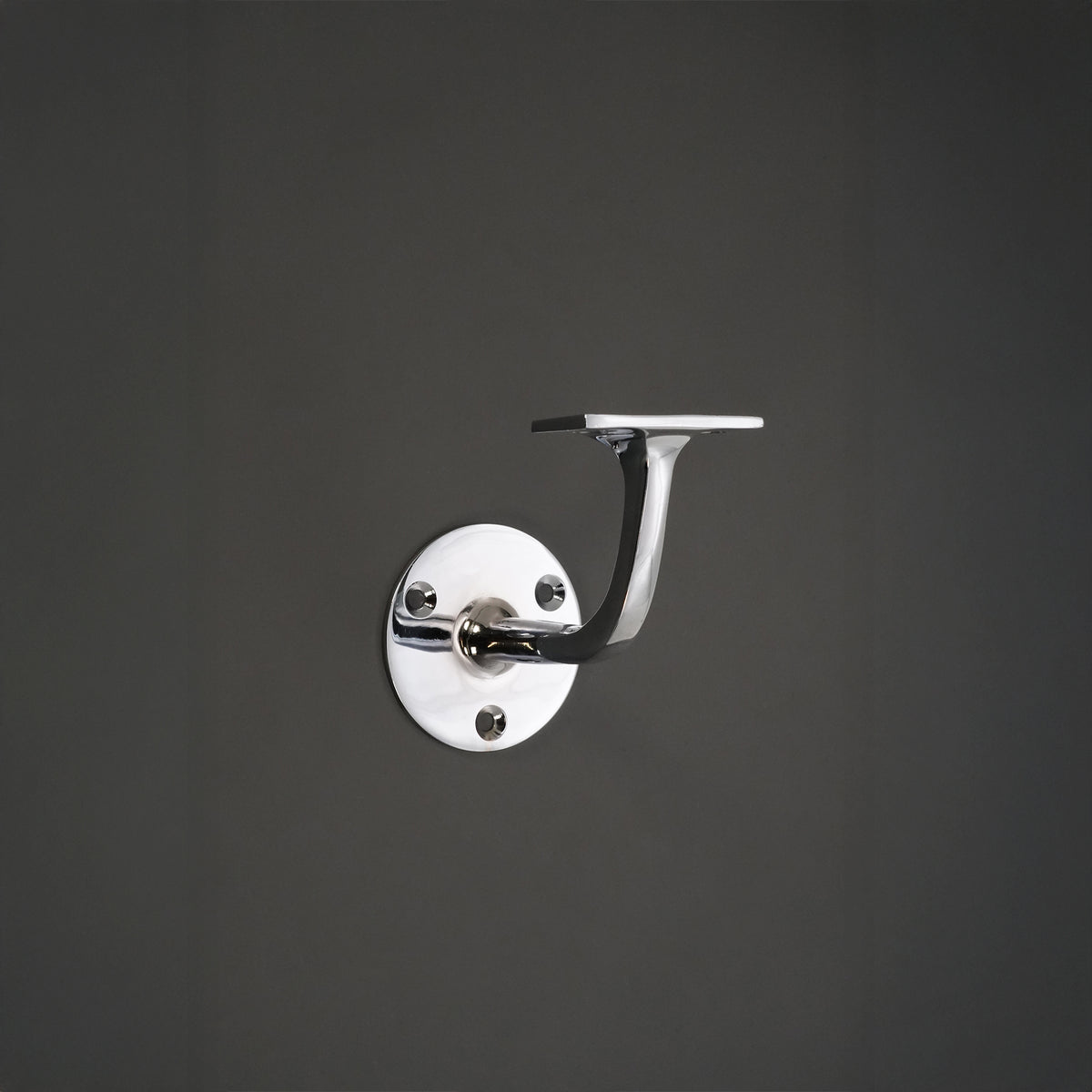 Brass Handrail Bracket Polished Chrome