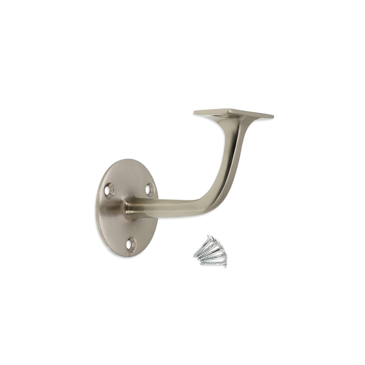 Brass Handrail Bracket Satin Nickel