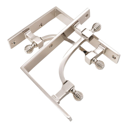 Beehive Small Shelf Bracket Polished Nickel (Sold in Pairs)