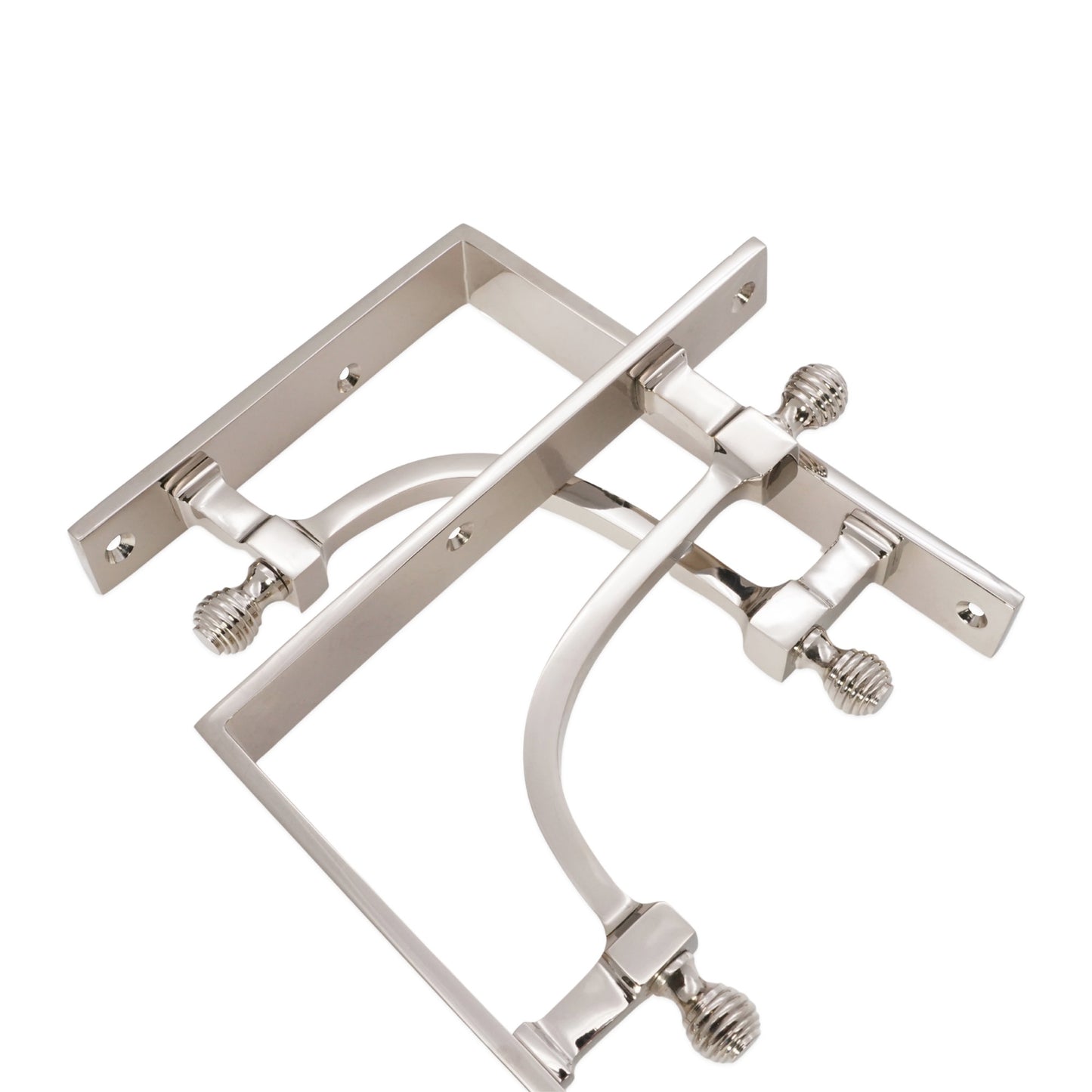 Beehive Medium Shelf Bracket Polished Nickel (Sold in Pairs)
