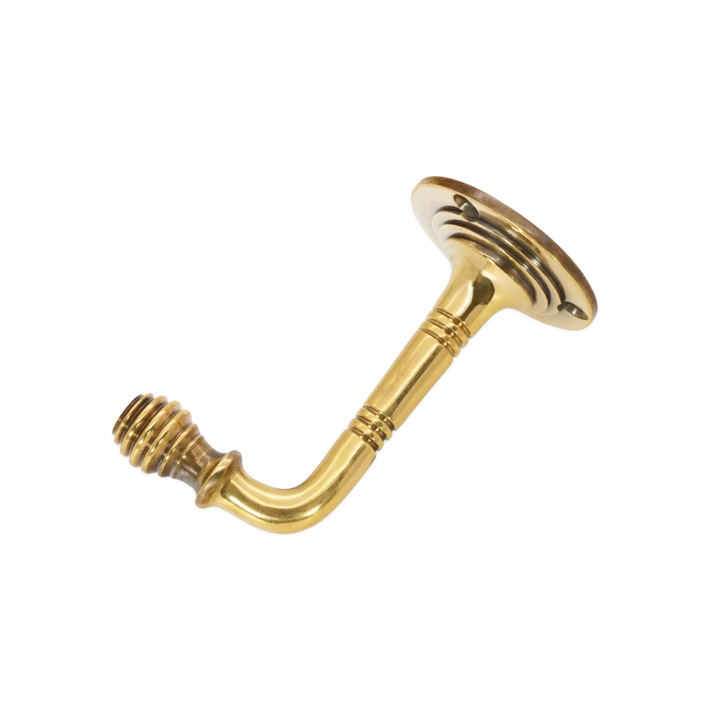 Beehive Small Coat Hook Aged Brass