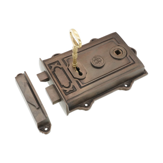 Davenport Rim Lock Aged Bronze