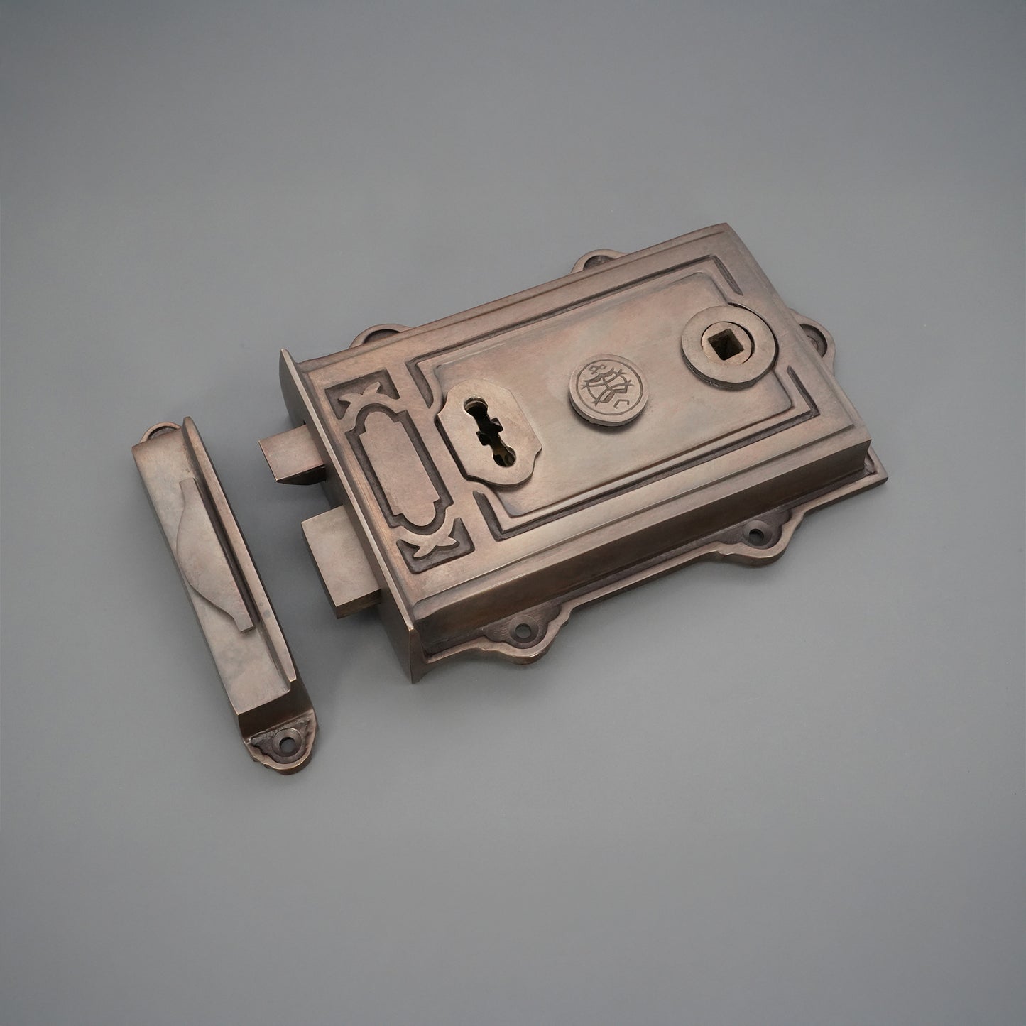 Davenport Rim Lock Aged Bronze