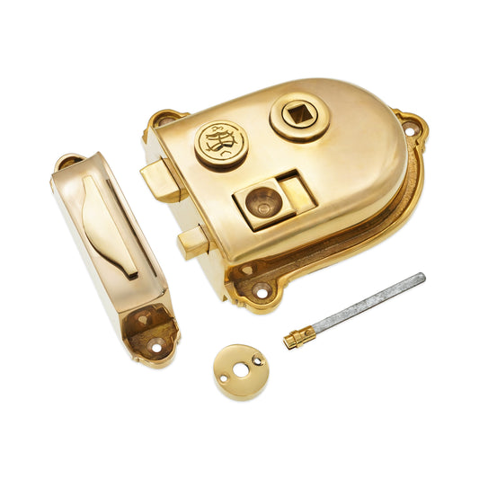 Cromwell Rim Latch Polished Brass