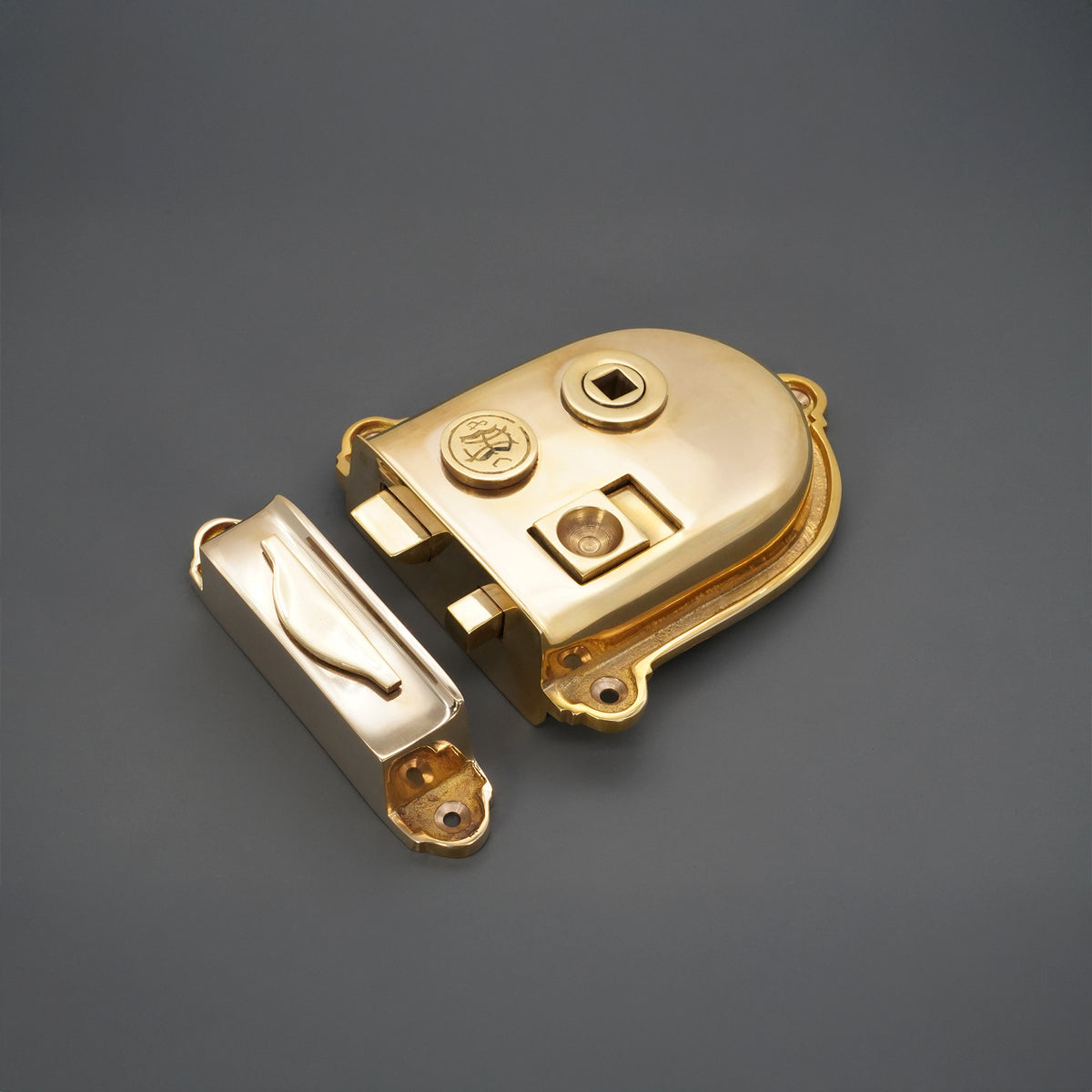 Cromwell Rim Latch Polished Brass