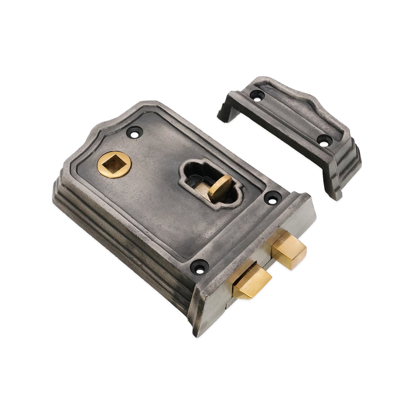 Gothic Rim Latch 105mm Pewter