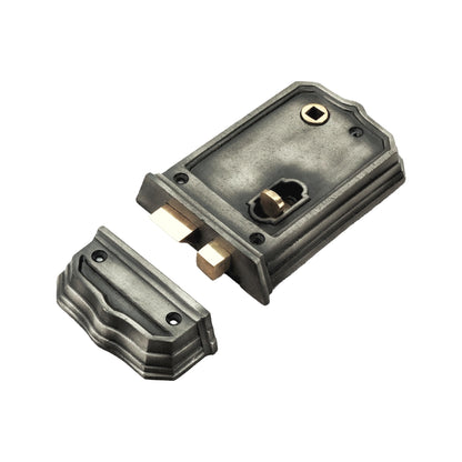Gothic Rim Latch 125mm Pewter