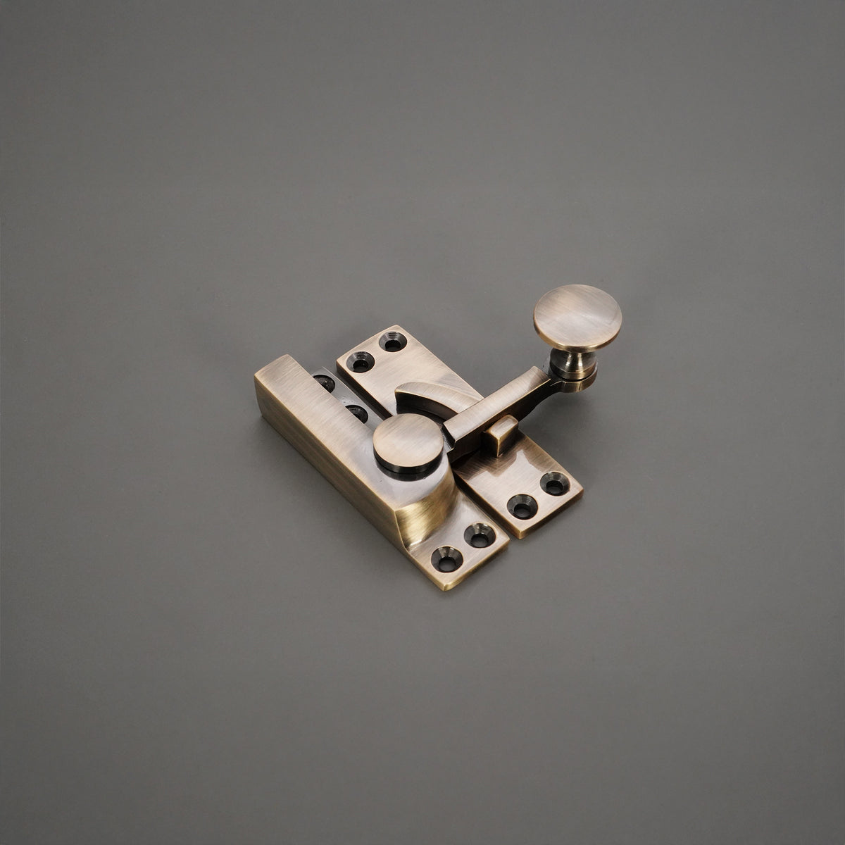 Quadrant Sliding Arm Fastener Antique Brass