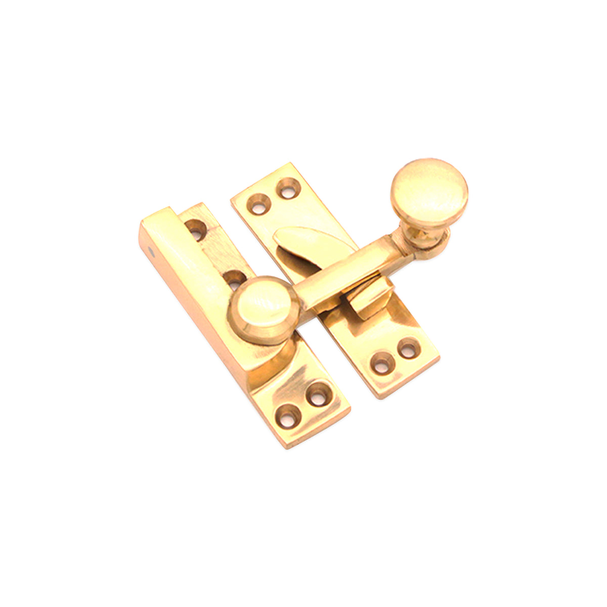 Quadrant Sliding Arm Fastener Polished Brass