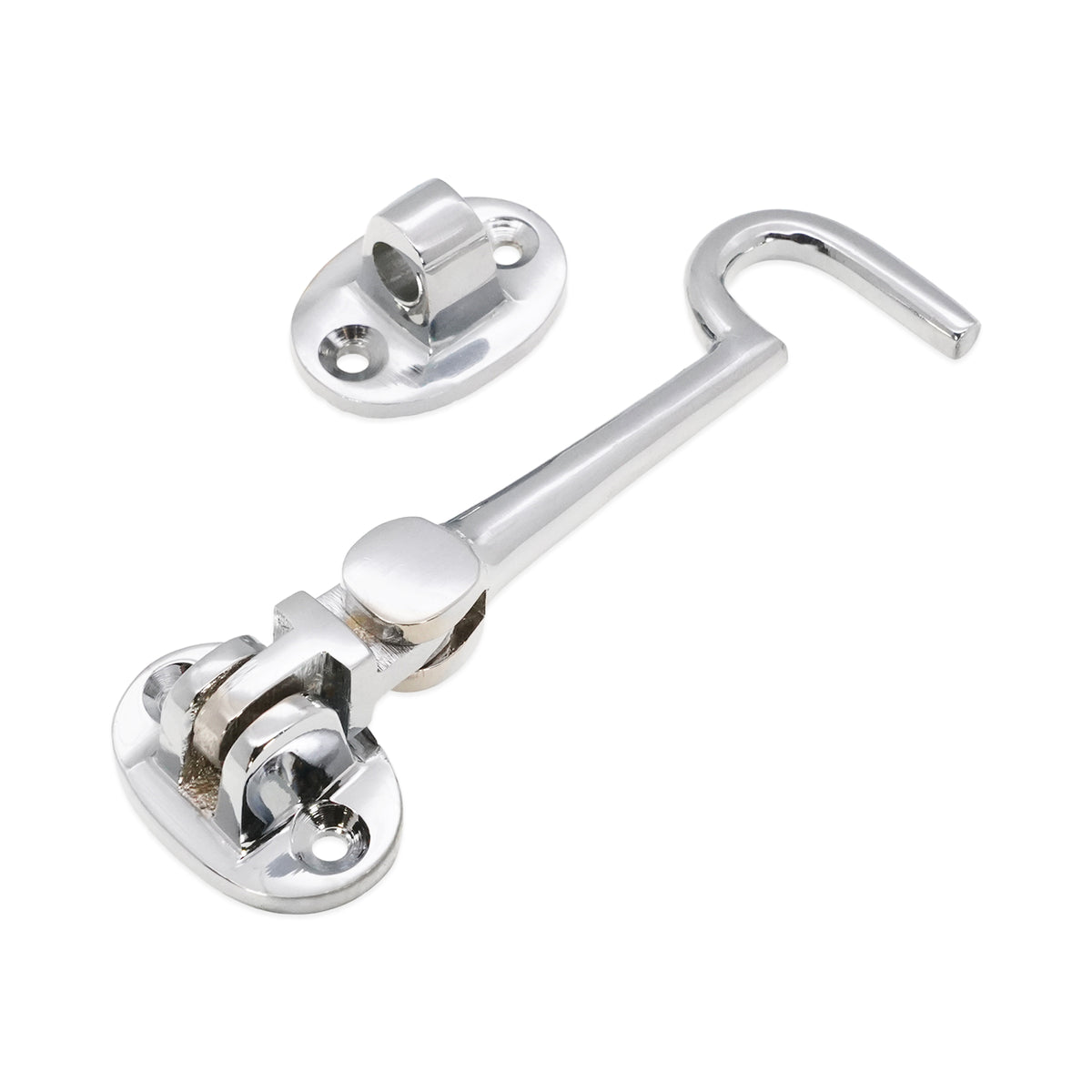 Silent Cabin Hook 4" - 100mm Polished Chrome