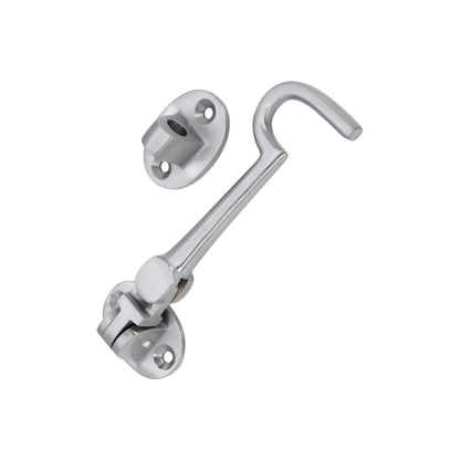 Silent Cabin Hook 4" - 100mm Satin Chrome