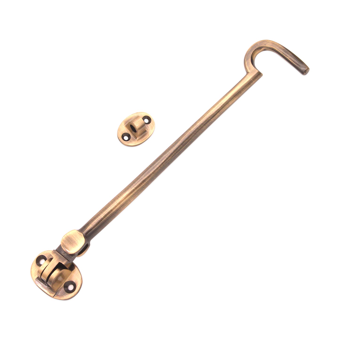 Silent Cabin Hook 8" -  200mm Antique Brass