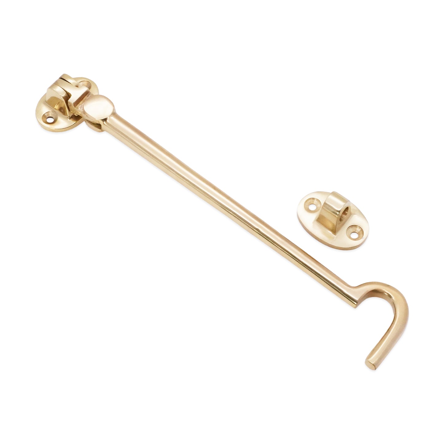 Silent Cabin Hook 8" -  200mm Polished Brass