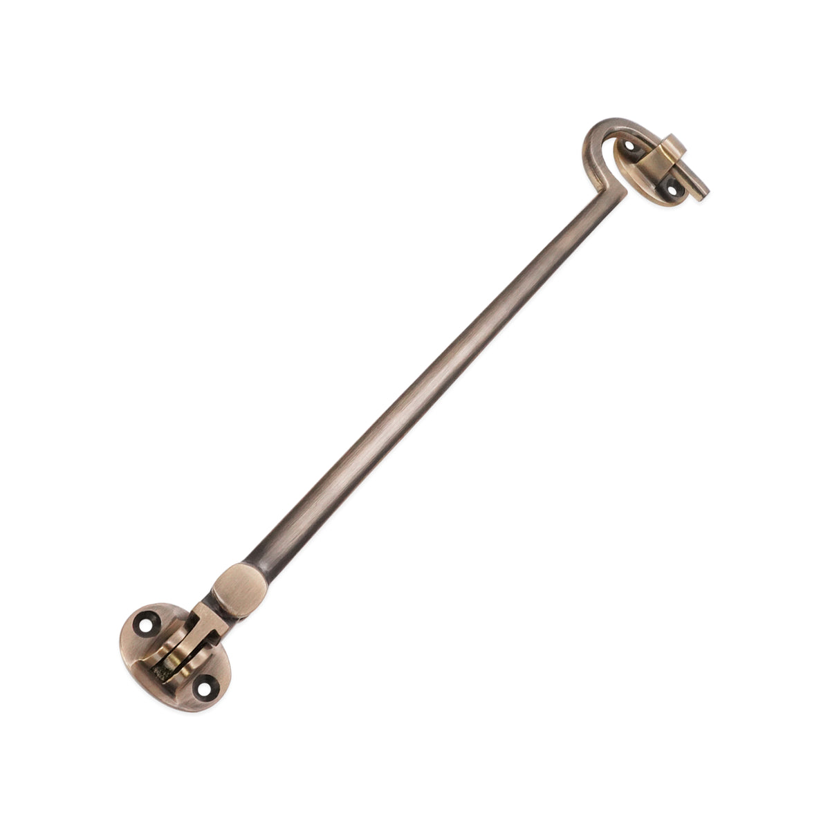 Silent Cabin Hook 10" - 250mm Antique Brass