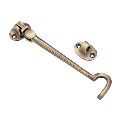 Silent Cabin Hook 10" - 250mm Antique Brass