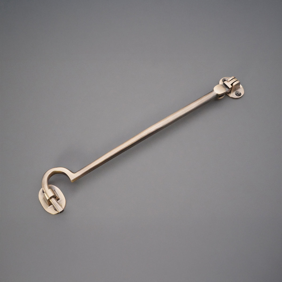 Silent Cabin Hook 10" - 250mm Antique Brass