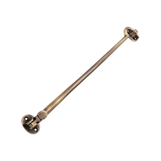 Silent Cabin Hook 12" - 300mm Antique Brass