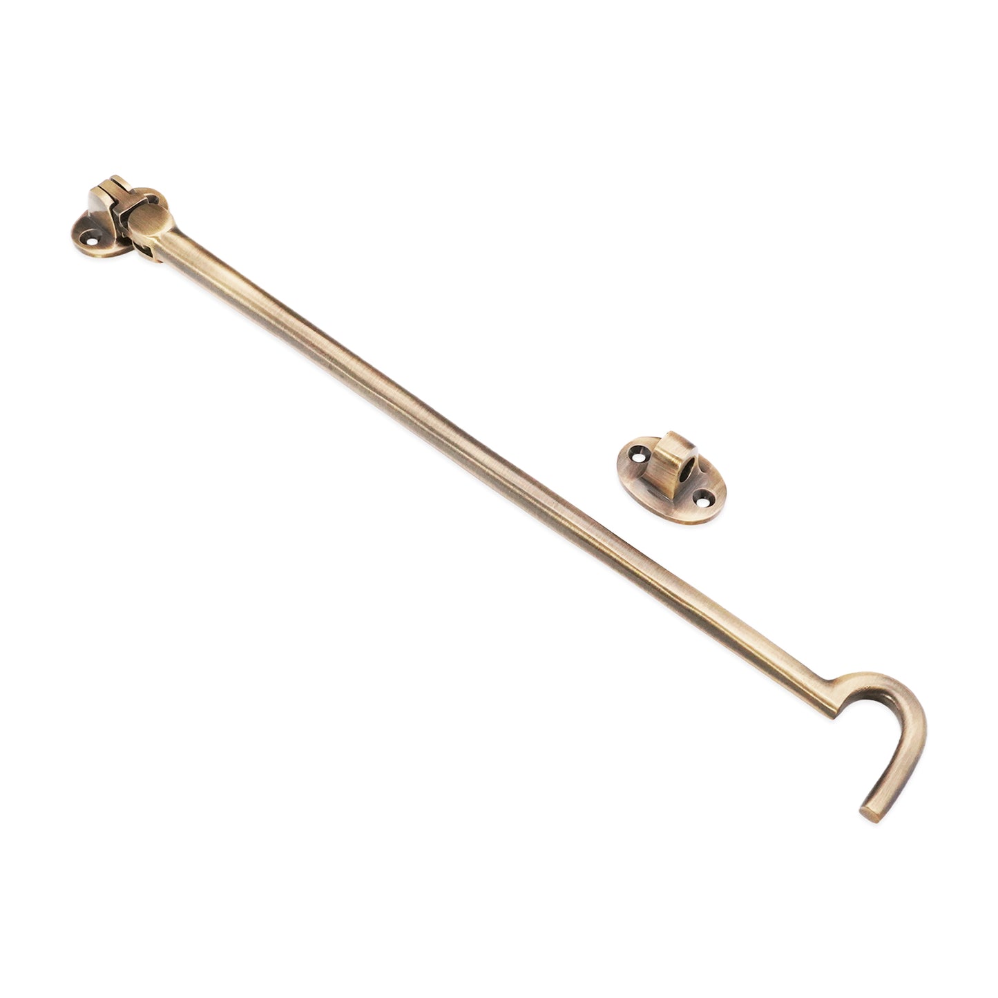 Silent Cabin Hook 12" - 300mm Antique Brass