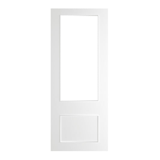Sandringham White Primed Bevelled Glaze Internal Door
