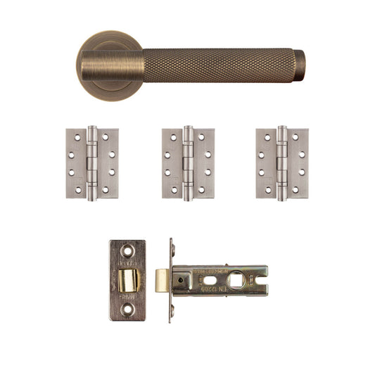 Sparta Latch Kit Matt Antique Brass