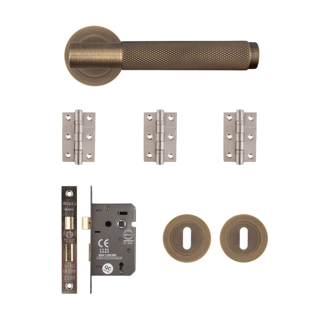 Sparta Mortice Kit Matt Antique Brass 2