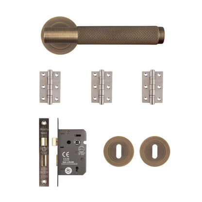 Sparta Mortice Kit Matt Antique Brass 2