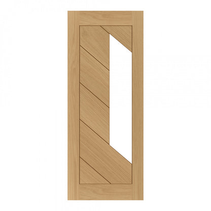 Torino Prefinished Oak Glazed Internal Door Deanta