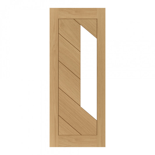 Torino Prefinished Oak Glazed Internal Door Deanta