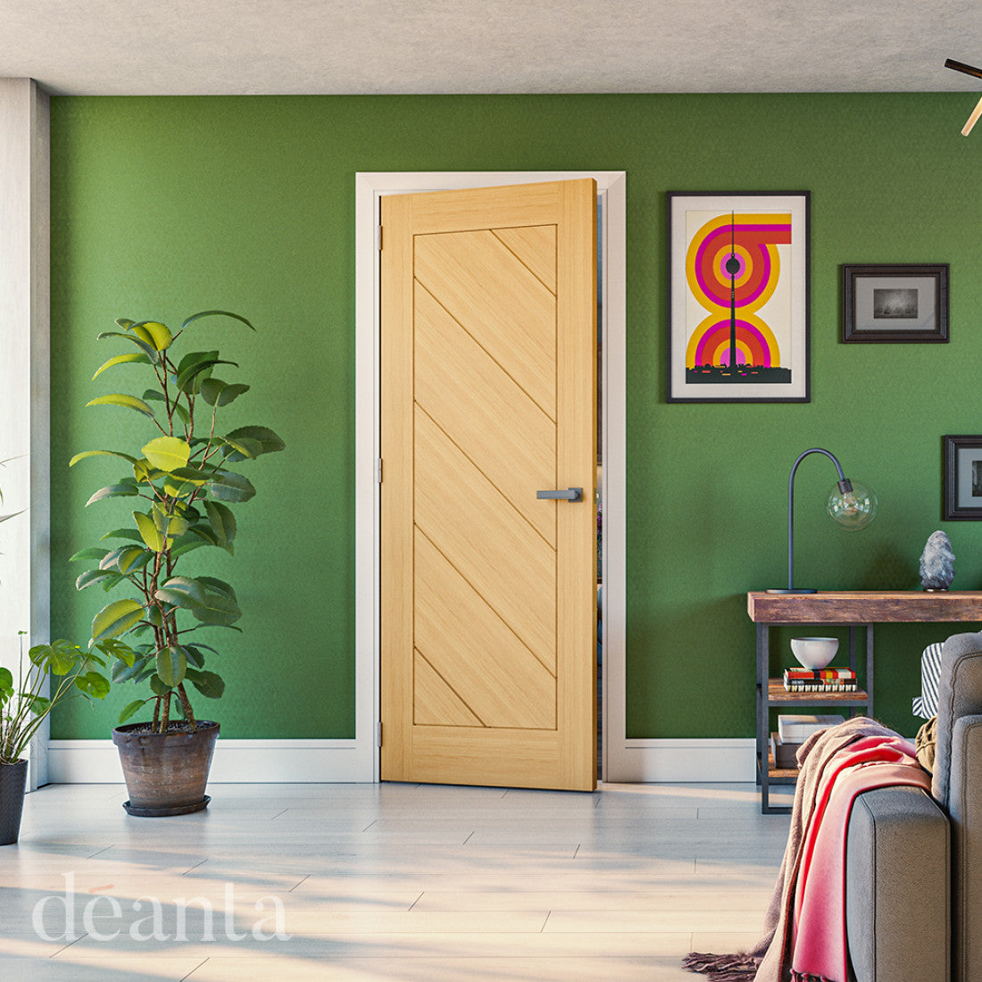 Torino Prefinished Oak internal door Deanta life